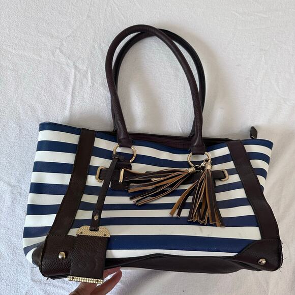 Bulldog Conceal Carry Tote Style Purse w/ Holster for Small Guns, Navy #BDP-050 - Picture 6 of 6